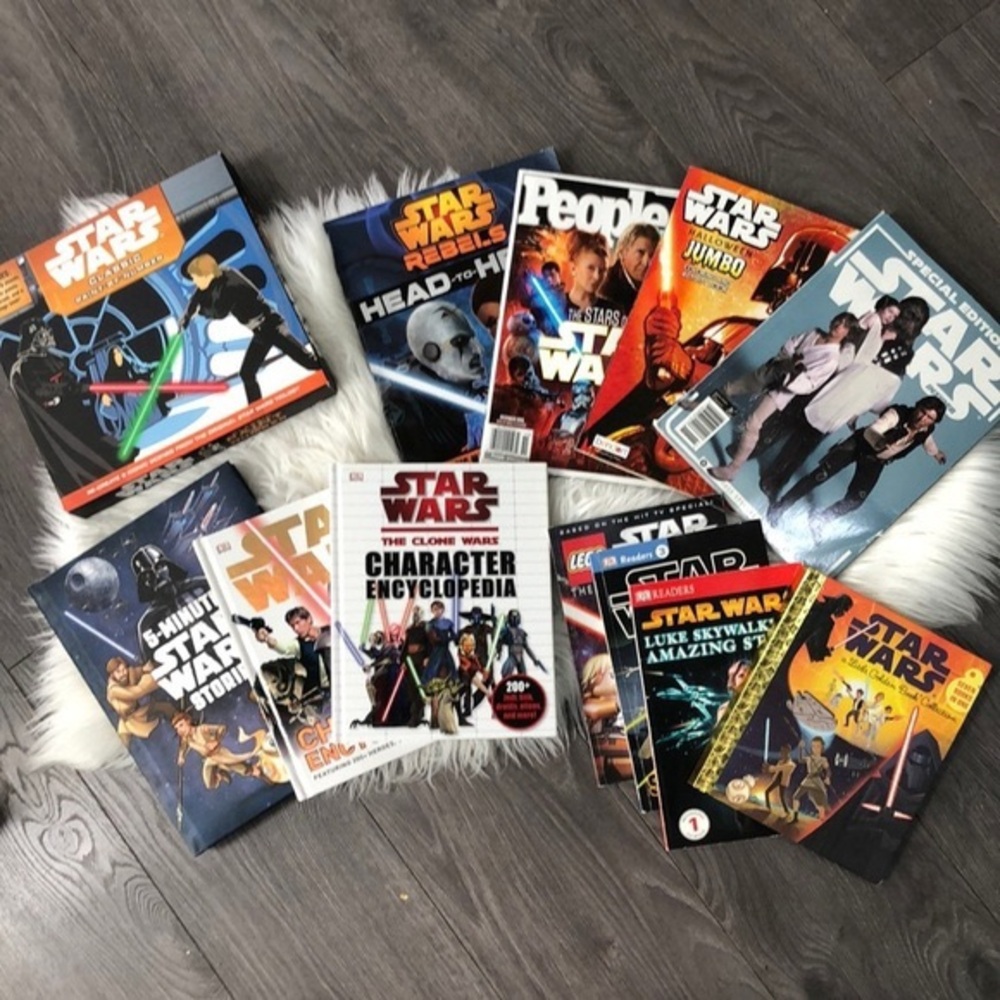 Star Wars booksmagazinescharacter encyclopedia paint by number bundle/lot